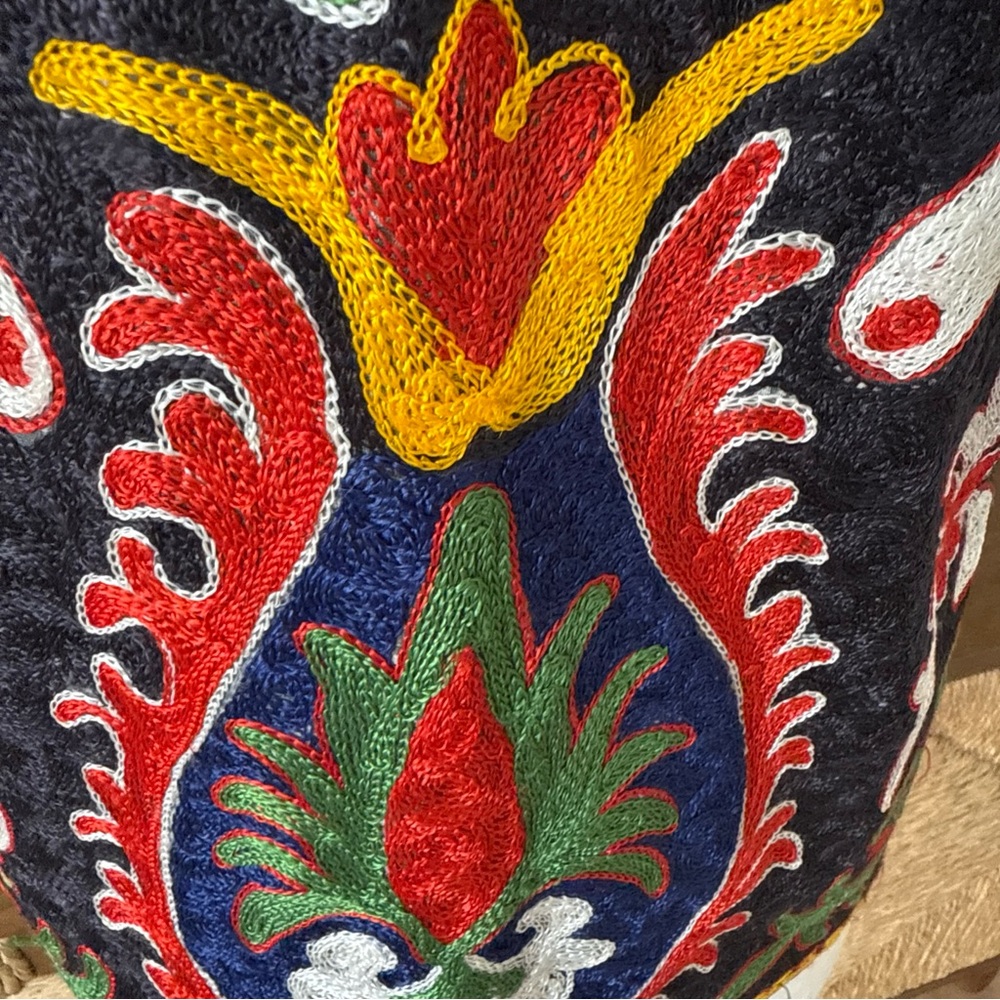 Colorful Boho Hand Embroidered Vest - Picture 5 of 9